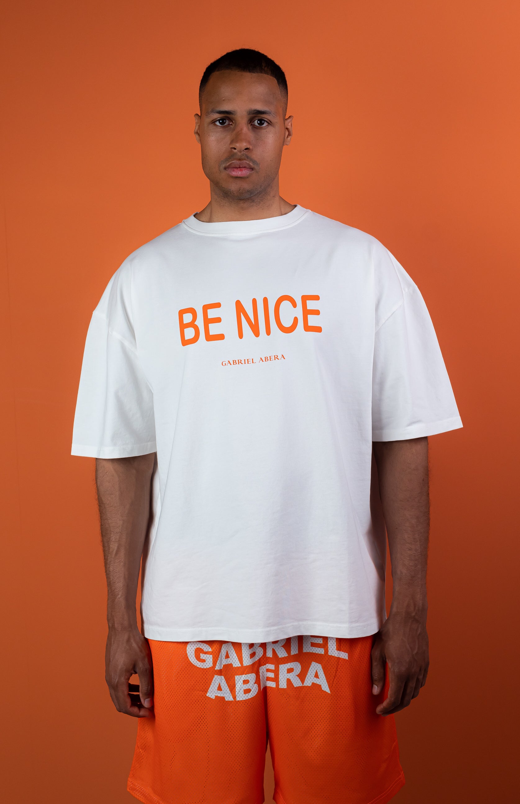 Be Nice T Shirt White High Quality Streetwear By Gabriel Abera