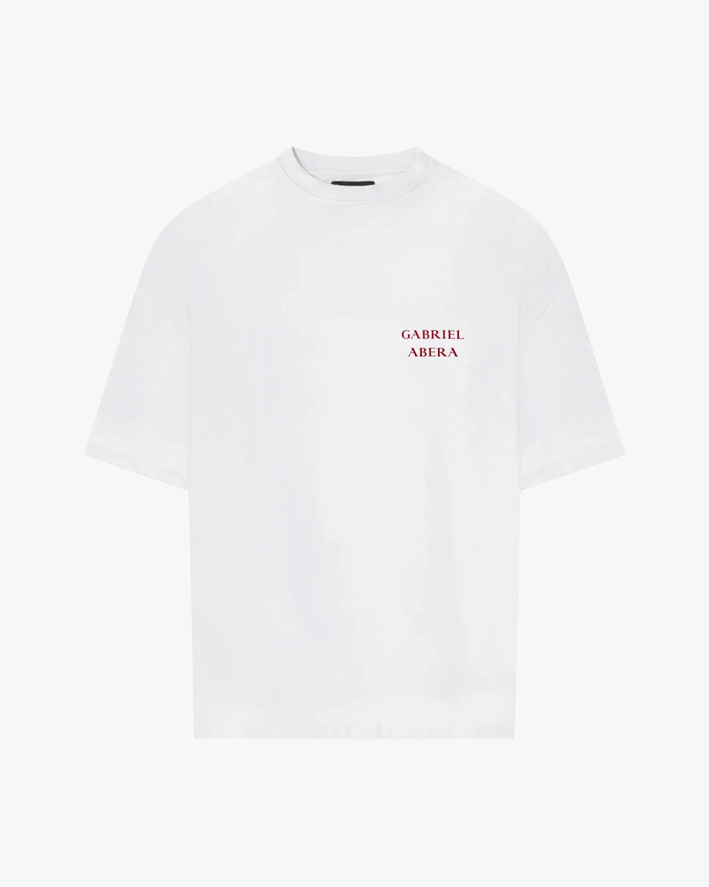 BASIC GA T-SHIRT - WHITE/RED